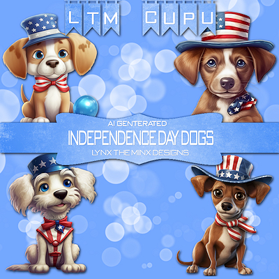 LTM_Independence Day Dogs - AI Generated - CUPU