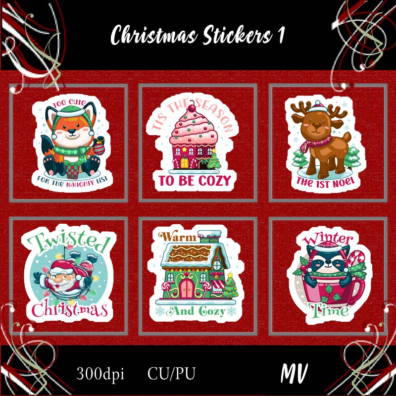 Christmas Stickers 1
