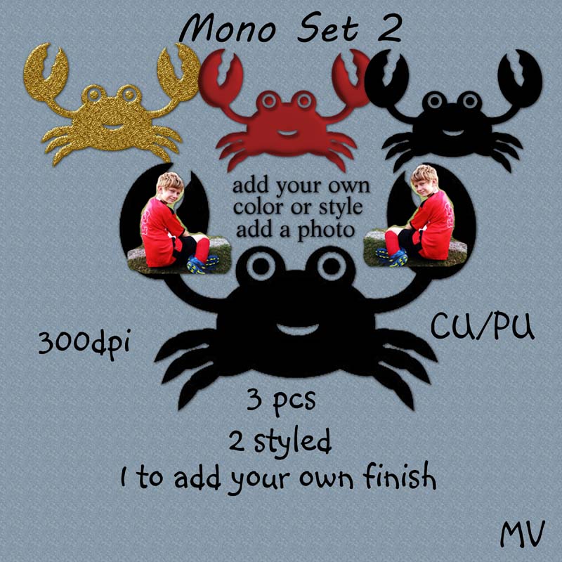 Crab Mono set 2