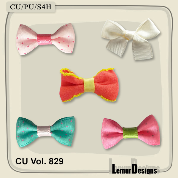 CU Vol. 829 Bows by Lemur Designs - Click Image to Close