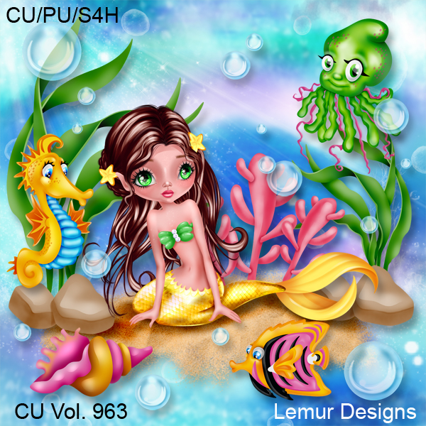 CU Vol. 963 Mermaid by Lemur Designs - Click Image to Close
